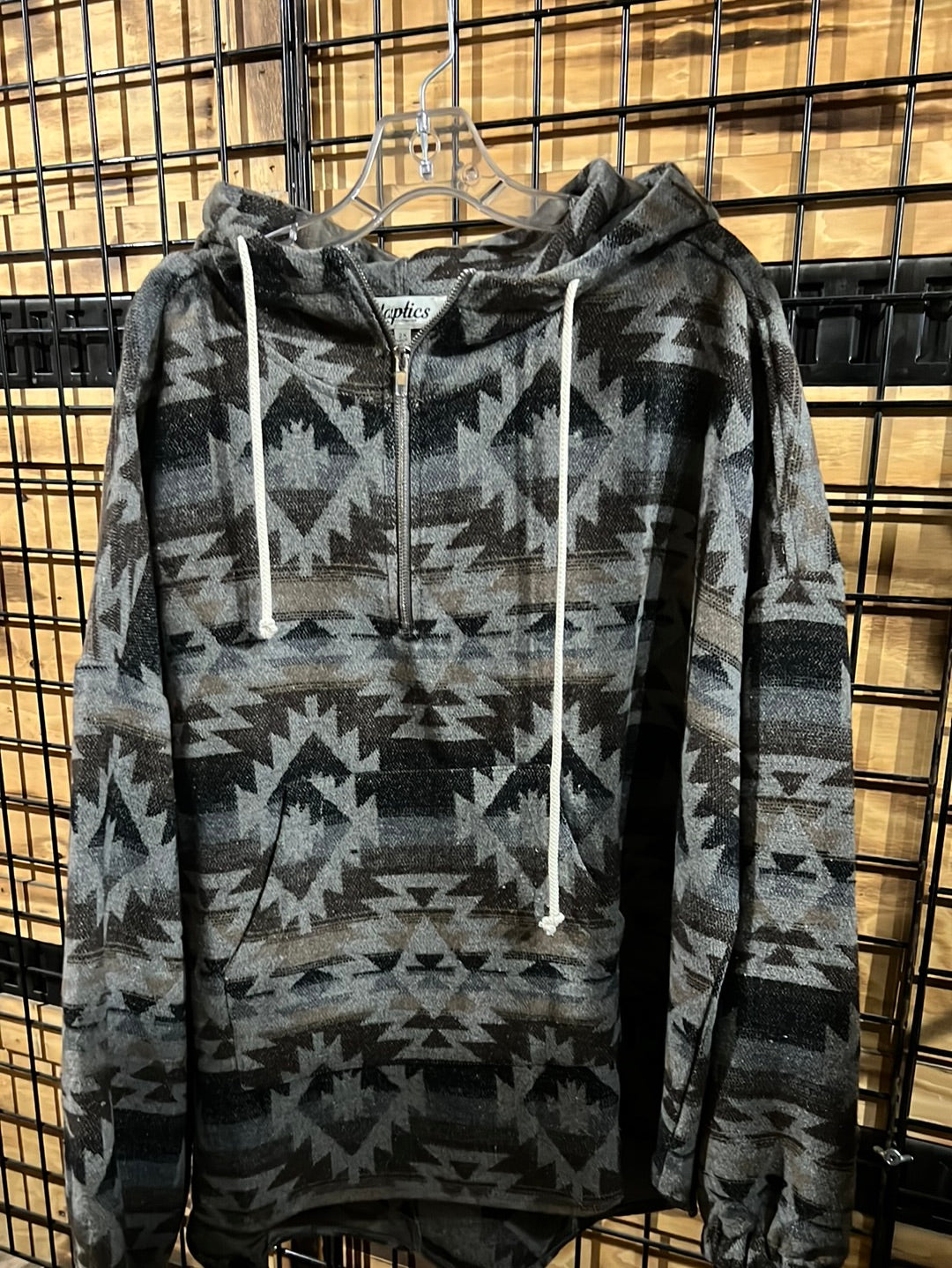 Hooded Aztec Quarter Zip – Open Range Clothing