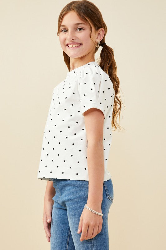 Girls Polka Dot Top