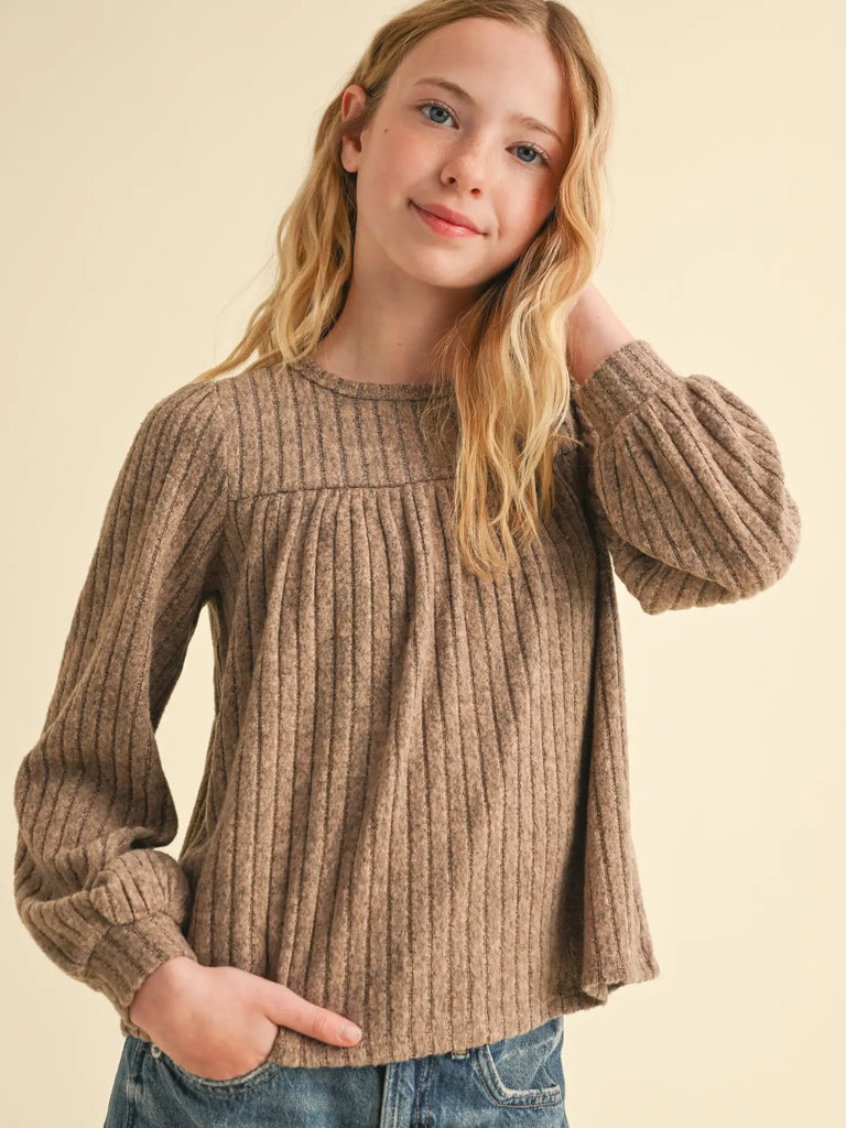 Girls Babydoll Crewneck