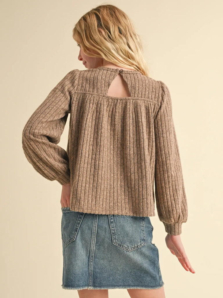 Girls Babydoll Crewneck