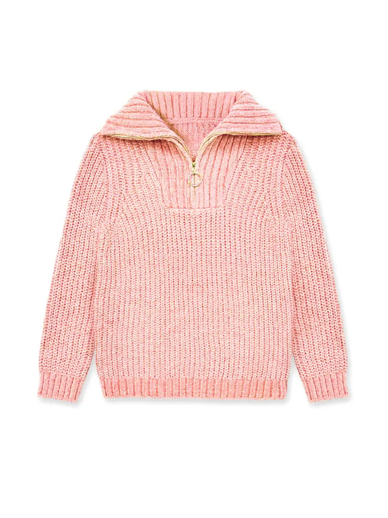 Girls Knit Quarterzip