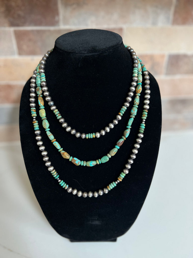 Navajo Pearls with Royal Beauty Turquoise